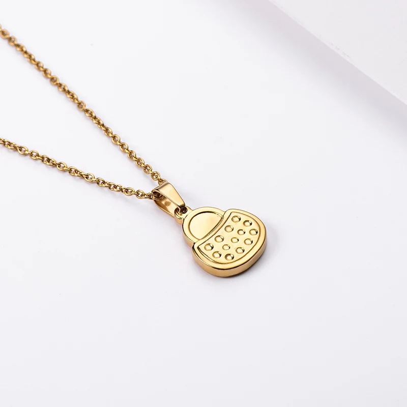ZFVB Fashion Bag Necklaces Women Stainless Steel Statement Chokers Lock Pendants Necklace Charm Jewelry Bijoux Gifts
ZFVB Fashion Bag Necklaces Women Stainless Steel Statement Chokers Lock Pendants Necklace Charm Jewelry Bijoux Gifts