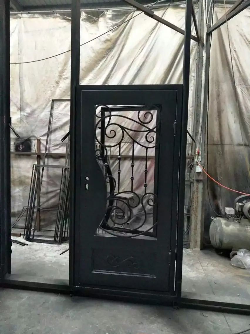 Image hand made custom design forged iron wrought iron doors for sale wid 2