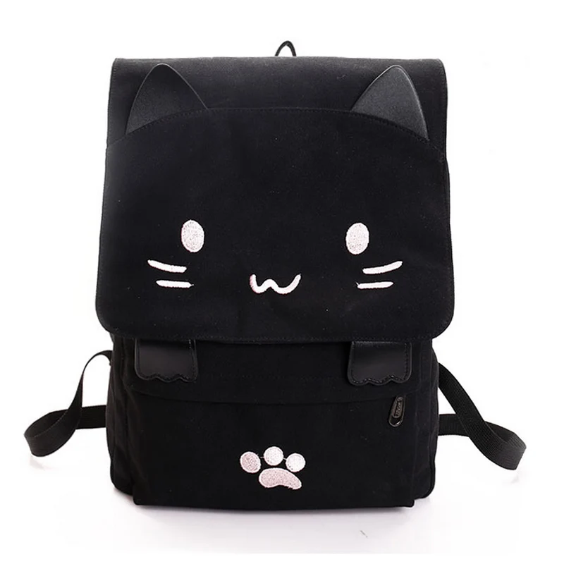Women Lovely Cat Canvas Backpack Girls School Bag Cartoon Students Shoulder Bag Rucksuck BS88
Women Lovely Cat Canvas Backpack Girls School Bag Cartoon Students Shoulder Bag Rucksuck BS88