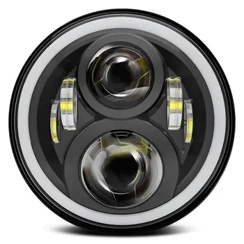 7-inch headlights Front driving lights Halo white daytime driving + yellow steering for Harley Davidson
7-inch headlights Front driving lights Halo white daytime driving + yellow steering for Harley Davidson