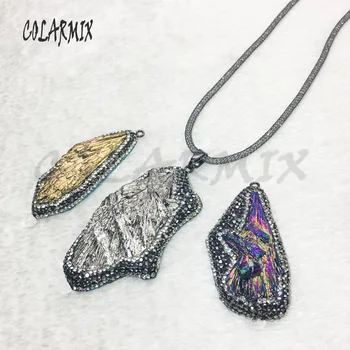 5 pieces natural stone free-form stone necklace crystal chain stone jewelry druzy jewelry gift for women 9405
5 pieces natural stone free-form stone necklace crystal chain stone jewelry druzy jewelry gift for women 9405