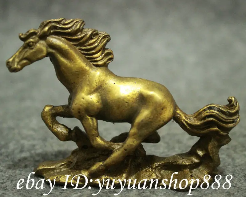 Chinese Pure Brass Folk Culture Year Zodiac FengShui Wealth Running Horse Statue Garden Decoration 100% real Brass Bronze
Chinese Pure Brass Folk Culture Year Zodiac FengShui Wealth Running Horse Statue Garden Decoration 100% real Brass Bronze