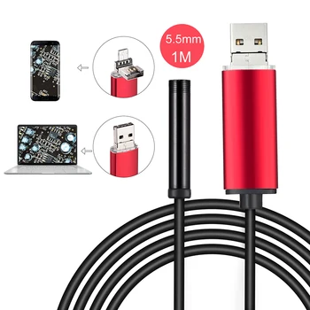 JCWHCAM 5.5mm Android USB Endoscope Camera Flexible Snake Tube Inspection Smartphone Android OTG USB Borescope Camera
JCWHCAM 5.5mm Android USB Endoscope Camera Flexible Snake Tube Inspection Smartphone Android OTG USB Borescope Camera