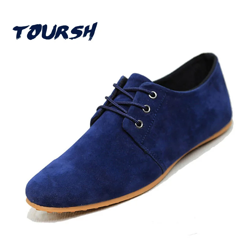 TOURSH Mens Shoes Casual Loafers Black Moccasins Men Flats Shoes Flock Casual Shoes Men Sapato Masculino Tenis Masculino Adulto