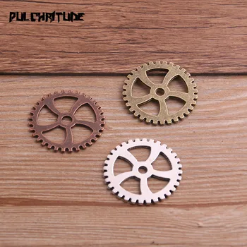 6PCS 31/40mm Three Color Vintage Metal Zinc Alloy Steampunk Big Gear Charms Fit Jewelry Pendant Charms Makings
6PCS 31/40mm Three Color Vintage Metal Zinc Alloy Steampunk Big Gear Charms Fit Jewelry Pendant Charms Makings