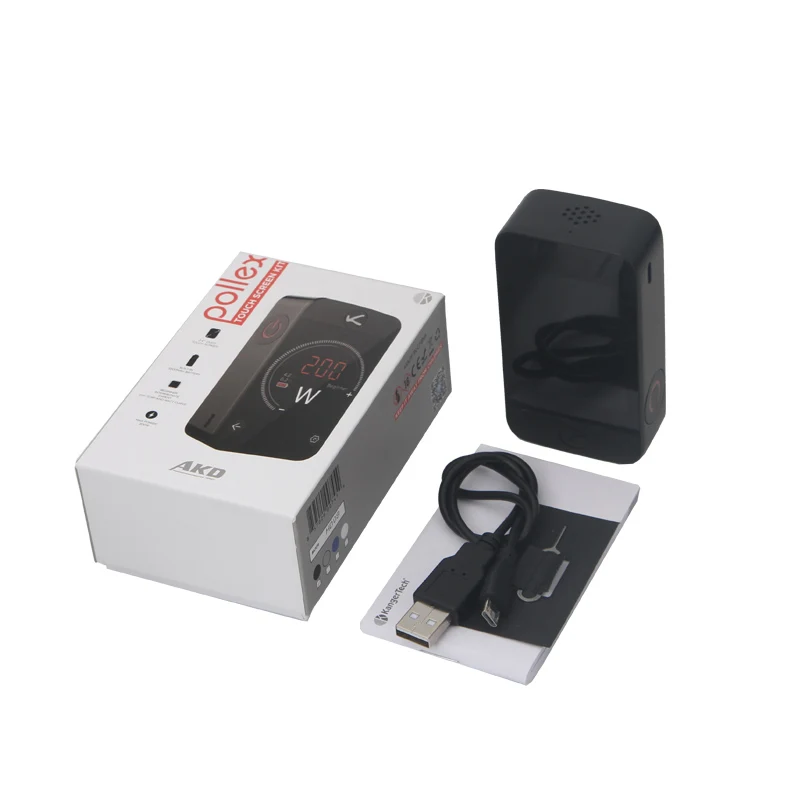 Original Kangertech Pollex Box Mod 230W Kanger Vape Mod Built-in 3500mAh Battery 2.4 inch Touch Screen for RTA Tank
Original Kangertech Pollex Box Mod 230W Kanger Vape Mod Built-in 3500mAh Battery 2.4 inch Touch Screen for RTA Tank