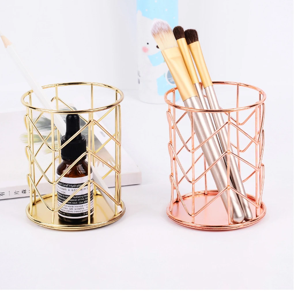Hollow out Makeup Brush Pot Holder Organizer Iron Round Practical Pen Pencil Cup Stationery Container Storage
Hollow out Makeup Brush Pot Holder Organizer Iron Round Practical Pen Pencil Cup Stationery Container Storage