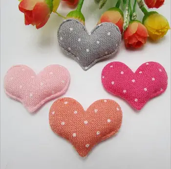 5.2*4cm 30pcs Handmade Kawaii Padded Polka dot Heart Appliques For Headdress Accessories And Jewerly Decoration
5.2*4cm 30pcs Handmade Kawaii Padded Polka dot Heart Appliques For Headdress Accessories And Jewerly Decoration