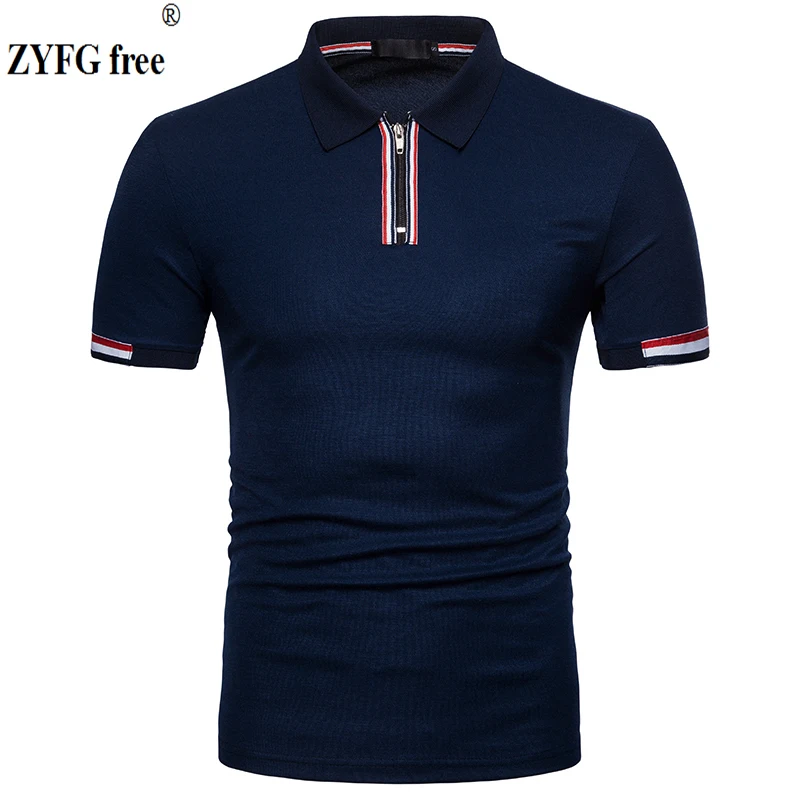 Tops brand New 2018 male slim polo shirt casual summer zipper design Cotton breathable short sleeve polo Shirt men EU large size
Tops brand New 2018 male slim polo shirt casual summer zipper design Cotton breathable short sleeve polo Shirt men EU large size
