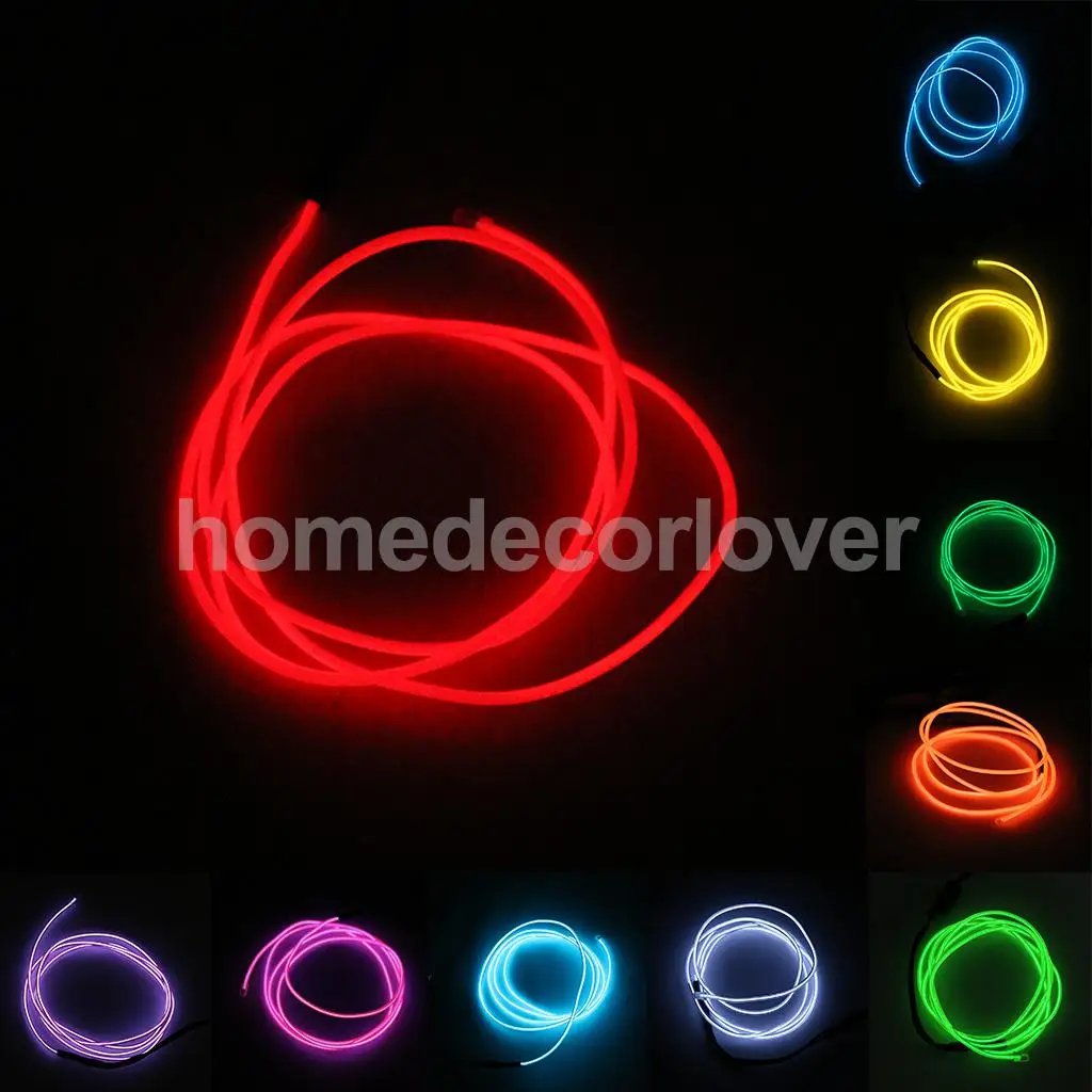 Luminescent Neon LED Lights Glow EL Wire String Strip 1 Meter Connecting Line Christmas Dancing Clothes Car Decor
Luminescent Neon LED Lights Glow EL Wire String Strip 1 Meter Connecting Line Christmas Dancing Clothes Car Decor