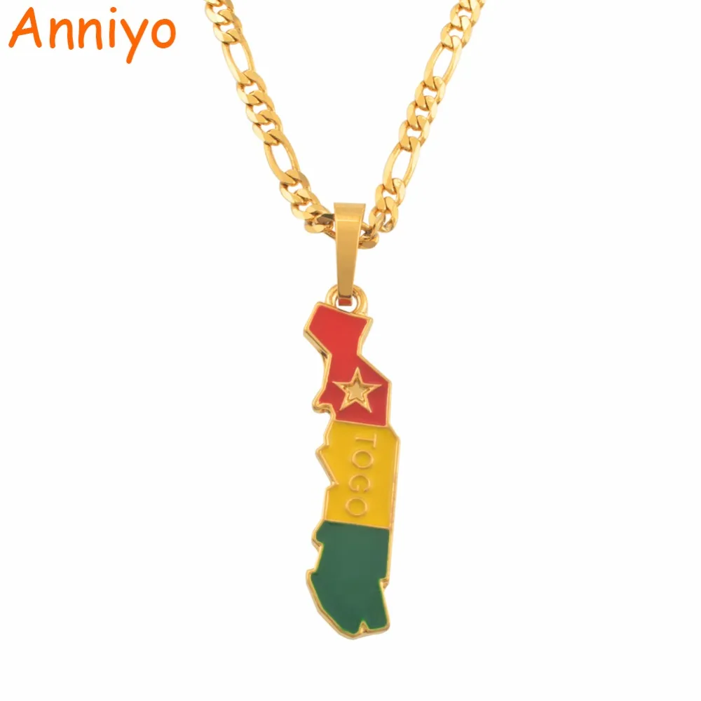 Anniyo Flag and Map of Togolaise Pendant Necklaces for Women Men Togo Maps Gold Color Jewelry Togolese Itmes #122206
Anniyo Flag and Map of Togolaise Pendant Necklaces for Women Men Togo Maps Gold Color Jewelry Togolese Itmes #122206