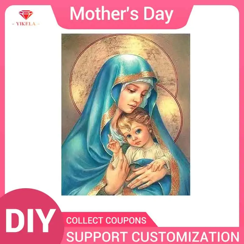 YIKELA Mother's Day Diamond Painting 5D Diy Religion Accessory Stitch Full Drill Square Decor Embroidery Love Festival Gift Kit
YIKELA Mother's Day Diamond Painting 5D Diy Religion Accessory Stitch Full Drill Square Decor Embroidery Love Festival Gift Kit