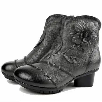 Nice High Quality Mujer Chaussure Women Genuine Leather Boots Casual Lady Handmade Women Ankle Boots Fur Snow Boots B1875
Nice High Quality Mujer Chaussure Women Genuine Leather Boots Casual Lady Handmade Women Ankle Boots Fur Snow Boots B1875