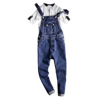 New Fashion Denim Overalls For Men New Ankle Length Solid Blue Slim Cowboy Overall Cotton Overalls Men's Jeans
New Fashion Denim Overalls For Men New Ankle Length Solid Blue Slim Cowboy Overall Cotton Overalls Men's Jeans