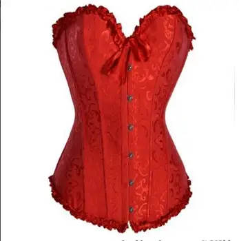 Women Sexy Satin Corset Brocade Floral Bustier Top Lace Up Back Lingerie Bodyshaper Shapewear Waist Corsets S-2XL
Women Sexy Satin Corset Brocade Floral Bustier Top Lace Up Back Lingerie Bodyshaper Shapewear Waist Corsets S-2XL