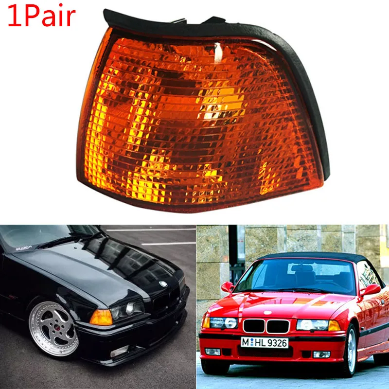 2 pcs Car Yellow Corner Lights Turn Signal Clear Side Lamp for BMW E36 318i 318ti 320i 325i 328i M3 1992-1999 Smoke Turn Signal
2 pcs Car Yellow Corner Lights Turn Signal Clear Side Lamp for BMW E36 318i 318ti 320i 325i 328i M3 1992-1999 Smoke Turn Signal