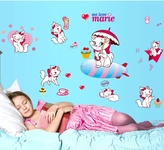 Cute Marie Cat We Love Cartoon Girl Animals Wall Sticker Home Decals Home Decoration Wallpaper Kids Rooms Wall Decol Baby Room
Cute Marie Cat We Love Cartoon Girl Animals Wall Sticker Home Decals Home Decoration Wallpaper Kids Rooms Wall Decol Baby Room
