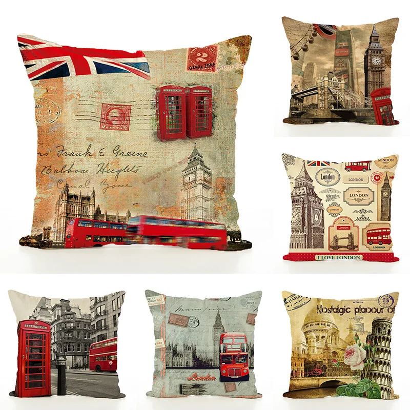 Pillow Case Paris London New YORK Printed Ancient Architecture Polyester Pillow Cover Throw Cushions for Home Decoration 40x40cm
Pillow Case Paris London New YORK Printed Ancient Architecture Polyester Pillow Cover Throw Cushions for Home Decoration 40x40cm