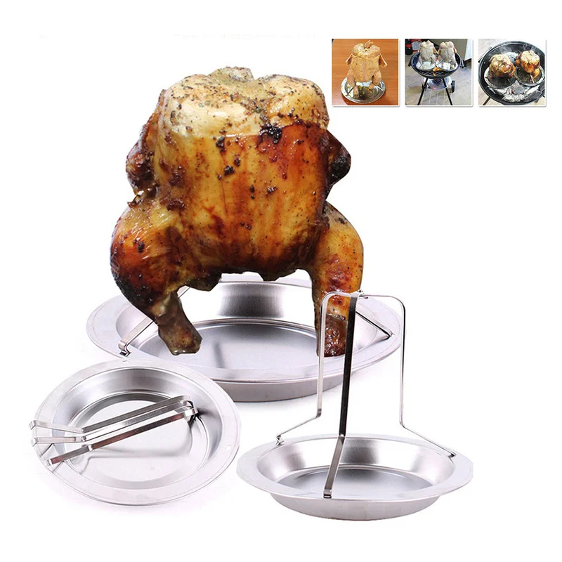 Stainless Steel Upright Roaster Rack Barbecue Stand Roast Chicken Holder Roasting BBQ Tool Kitchen Stuff
Stainless Steel Upright Roaster Rack Barbecue Stand Roast Chicken Holder Roasting BBQ Tool Kitchen Stuff