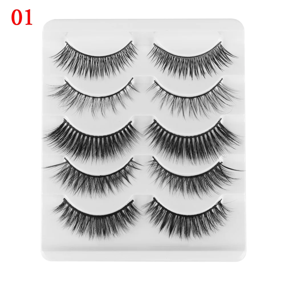 5 Pairs Mixed Styles 3D Soft Mink Hair False Eyelashes Wispy Fluffy Fake Lashes Long Natural Eyelash Extension Makeup Toool
5 Pairs Mixed Styles 3D Soft Mink Hair False Eyelashes Wispy Fluffy Fake Lashes Long Natural Eyelash Extension Makeup Toool