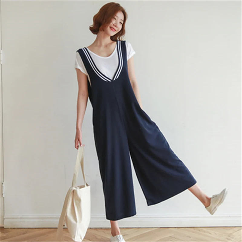 Rompers Womens Jumpsuit 2018 Summer Casual Loose Sleeveless Overalls Plus Size Playsuits Solid Wide Leg Pants Trousers Oversized
Rompers Womens Jumpsuit 2018 Summer Casual Loose Sleeveless Overalls Plus Size Playsuits Solid Wide Leg Pants Trousers Oversized