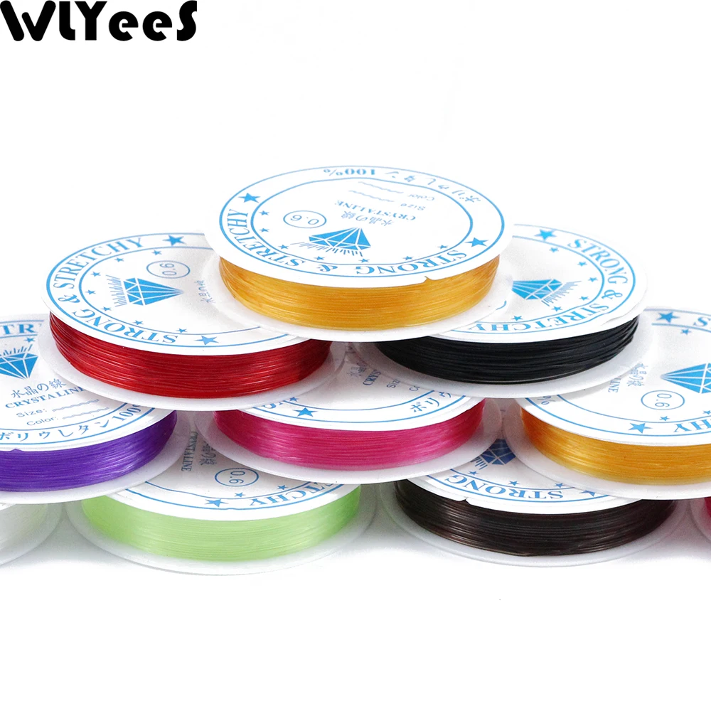 WLYeeS 0.6/0.8/1.0mm Transparent Crystal Elastic Line Rubber Stretchy Cord For Jewelry bracelet Making accessories Thread 1 Roll
WLYeeS 0.6/0.8/1.0mm Transparent Crystal Elastic Line Rubber Stretchy Cord For Jewelry bracelet Making accessories Thread 1 Roll