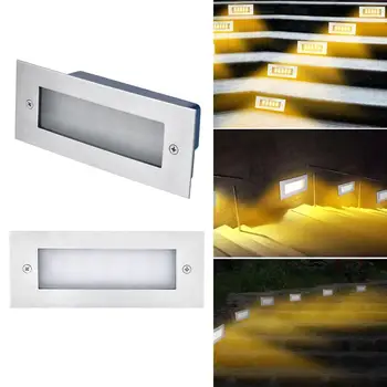 520LM LED Brick Light Lamp Recessed Stainless Steel Outdoor Wall Lighting 6000k/ 3000K Cool White IP65 Waterproof
520LM LED Brick Light Lamp Recessed Stainless Steel Outdoor Wall Lighting 6000k/ 3000K Cool White IP65 Waterproof