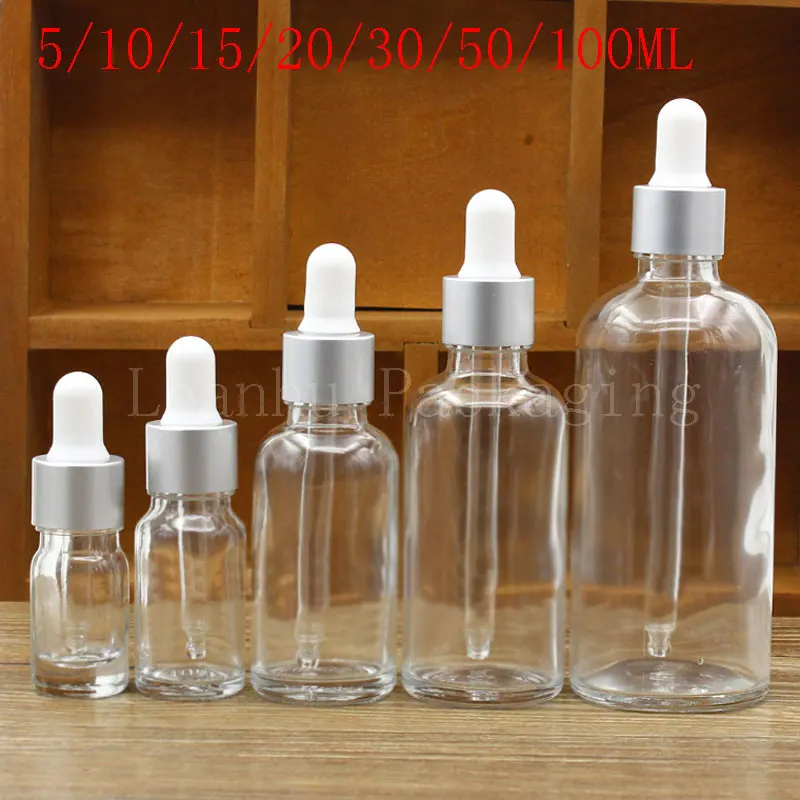 5/10/15/20/30/50/100ML Transparent Glass Bottle With Silver Dropper, Essential Oil/Perfume Sub-bottling,Empty Cosmetic Container
5/10/15/20/30/50/100ML Transparent Glass Bottle With Silver Dropper, Essential Oil/Perfume Sub-bottling,Empty Cosmetic Container