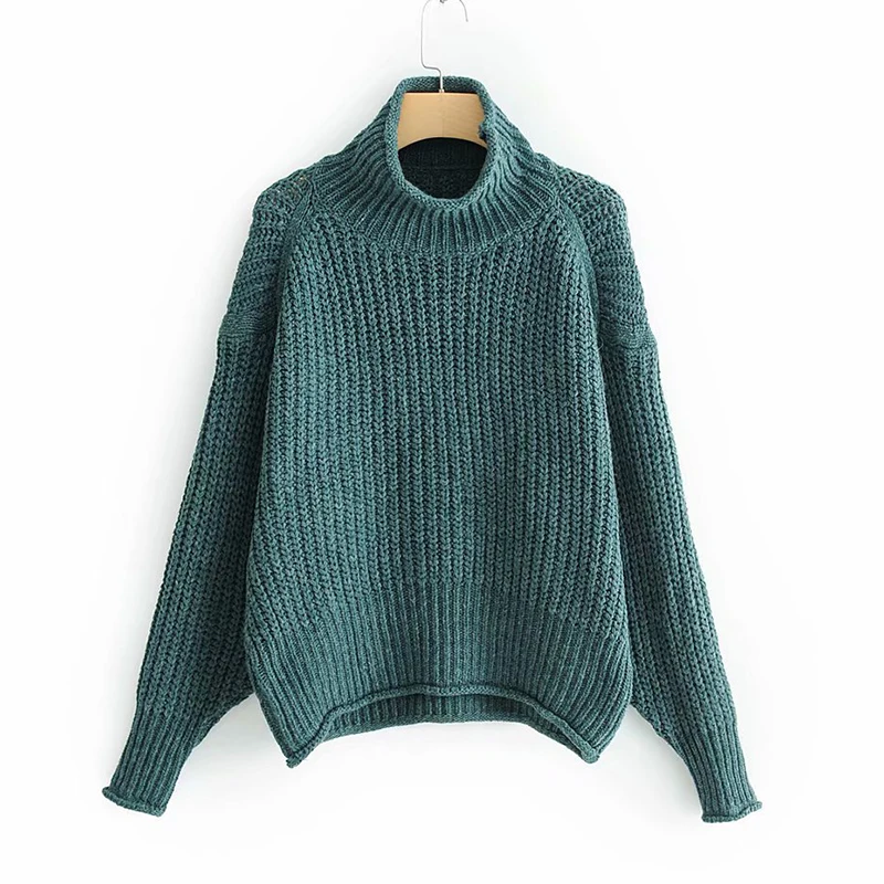 Casual Loose Autumn Winter Turtleneck Sweater Women Oversize Solid Knitted Sweaters Fashion Warm Long Sleeve Pullover Sweater
Casual Loose Autumn Winter Turtleneck Sweater Women Oversize Solid Knitted Sweaters Fashion Warm Long Sleeve Pullover Sweater