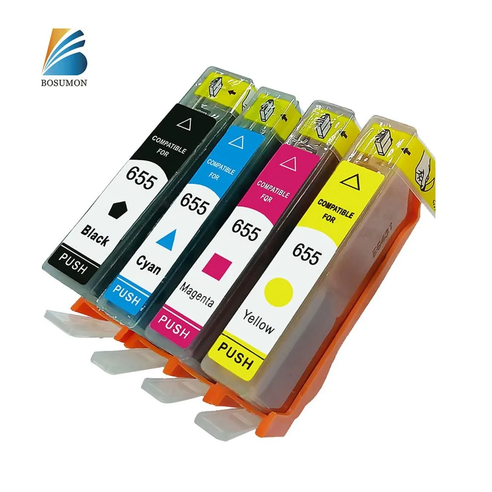 BOSUMON 655 Ink Cartridges For hp 655 Ink Cartridges on Inkjet Printers 3525 4615 4625 5525 6525 with Chip
BOSUMON 655 Ink Cartridges For hp 655 Ink Cartridges on Inkjet Printers 3525 4615 4625 5525 6525 with Chip