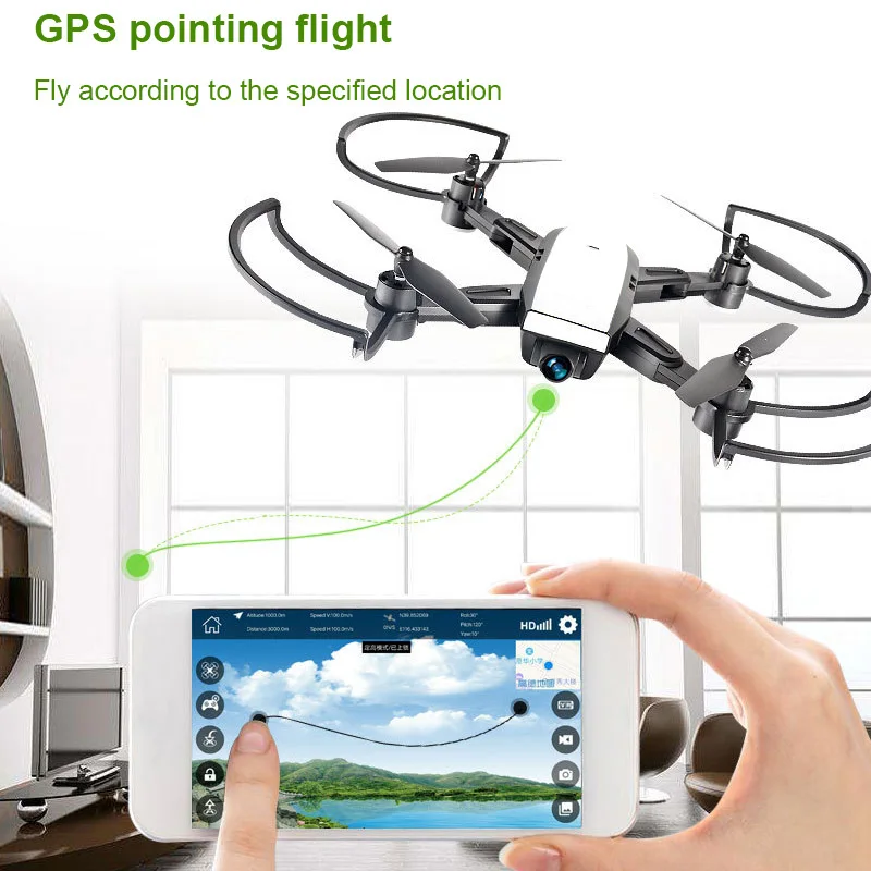1 Pcs Quadcopter RC Drone GPS Positioning Gravity Sensor Wide Angle HD Lens 2.4Ghz S7JN
1 Pcs Quadcopter RC Drone GPS Positioning Gravity Sensor Wide Angle HD Lens 2.4Ghz S7JN