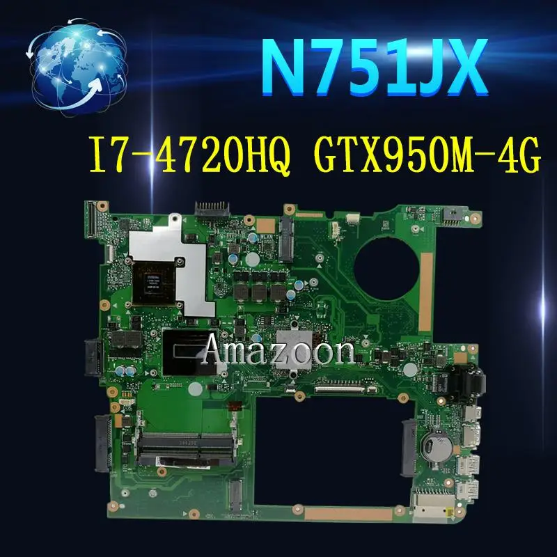 N751JX Laptop motherboard for ASUS N751JX N751JK N751J N751J Test original mainboard LVDS/EDP I7-4720HQ GTX950M-4G
N751JX Laptop motherboard for ASUS N751JX N751JK N751J N751J Test original mainboard LVDS/EDP I7-4720HQ GTX950M-4G