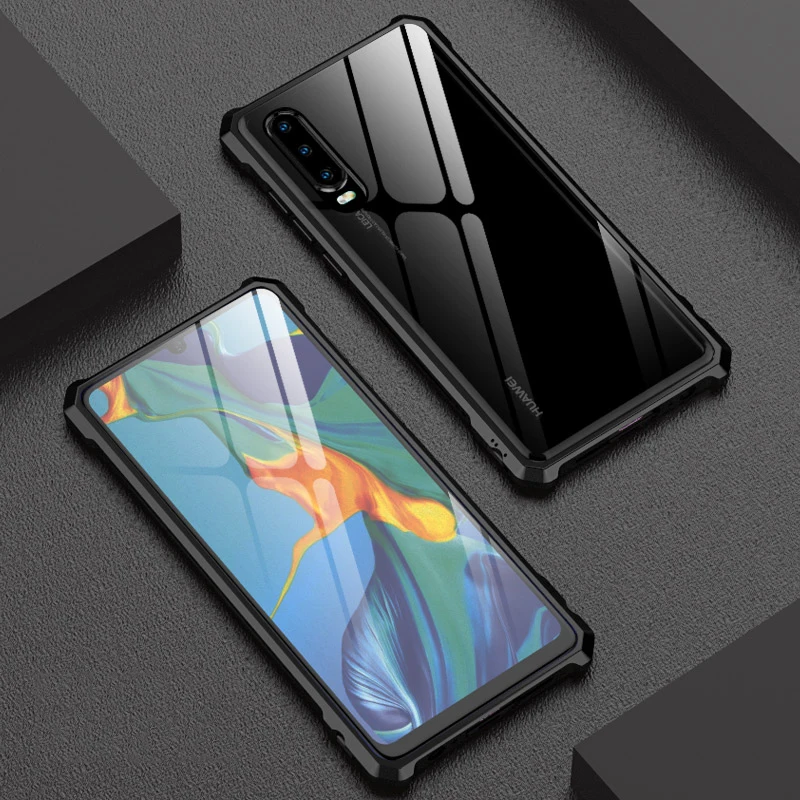 Чехол для Huawei P30 Pro Роскошный Алюминиевый металлический чехол в форме алмаза P30/ Pro/