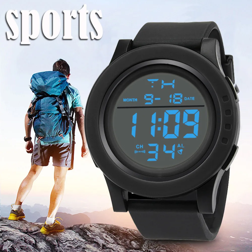 Fashion Men's LED Waterproof Digital Quartz Military Luxury Sport Date Watches Drop Shopping Мужские спортивные часы Wd3
Fashion Men's LED Waterproof Digital Quartz Military Luxury Sport Date Watches Drop Shopping Мужские спортивные часы Wd3