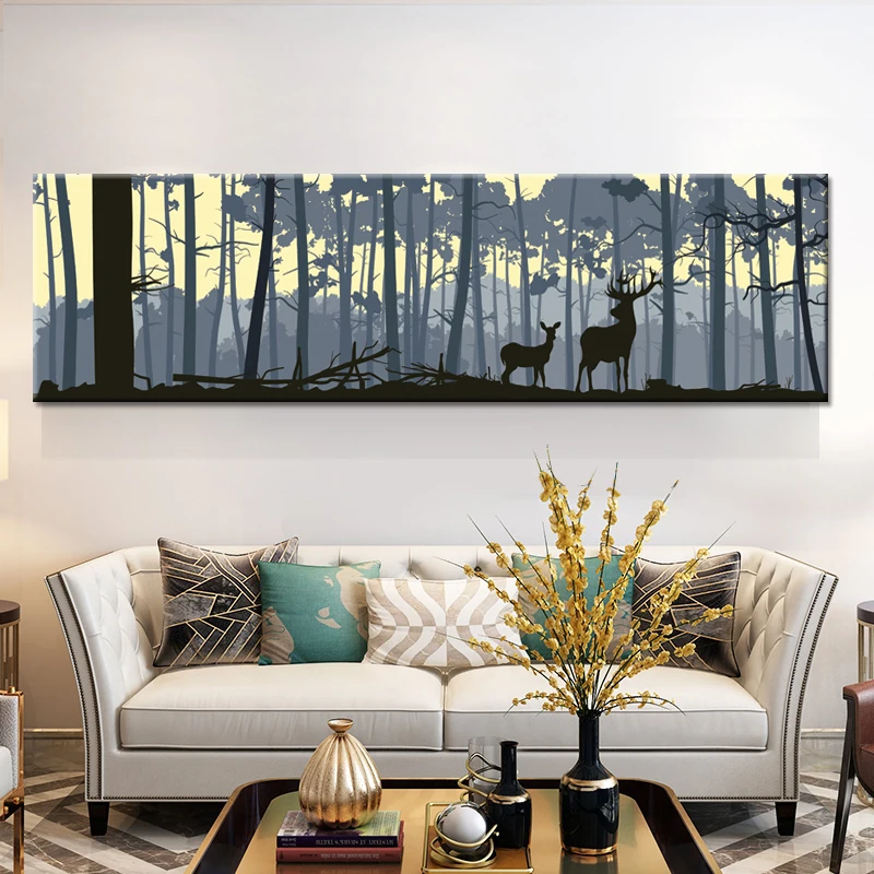 Black White Elk Deer Forest Landscape Wall Art Canvas Painting Nordic Posters And Prints Wall Pictures For Living Room Decor
Black White Elk Deer Forest Landscape Wall Art Canvas Painting Nordic Posters And Prints Wall Pictures For Living Room Decor
