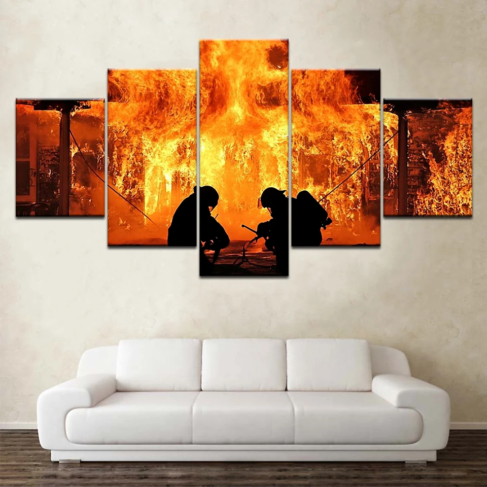 Fire Fighter Canvas free shipping 5 Panels Wallpapers modern Modular Poster art Canvas painting for Living Room Home Decor
Fire Fighter Canvas free shipping 5 Panels Wallpapers modern Modular Poster art Canvas painting for Living Room Home Decor