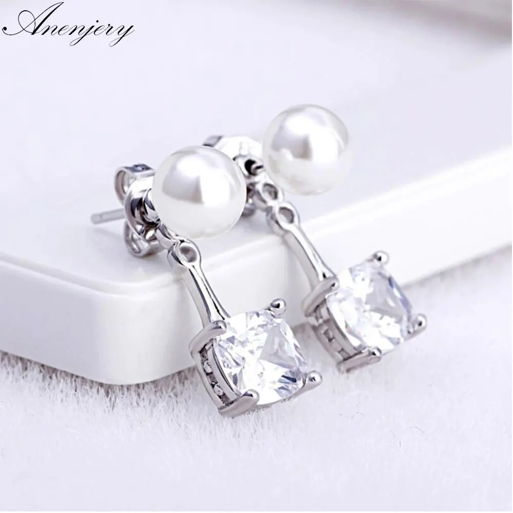 Anenjery 925 Sterling Silver Earrings Pear Square Zircon Earrings For Women Gift brincos Boucle d'oreille oorbellen S-E116
Anenjery 925 Sterling Silver Earrings Pear Square Zircon Earrings For Women Gift brincos Boucle d'oreille oorbellen S-E116