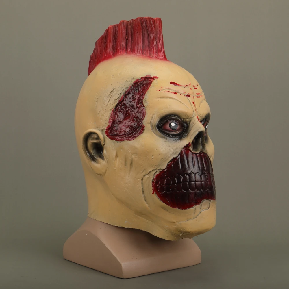 Halloween Masks Latex Party Joker Mask Chicken Crown Hair Fancy Dress Cosplay Costume Mask Masquerade (3)