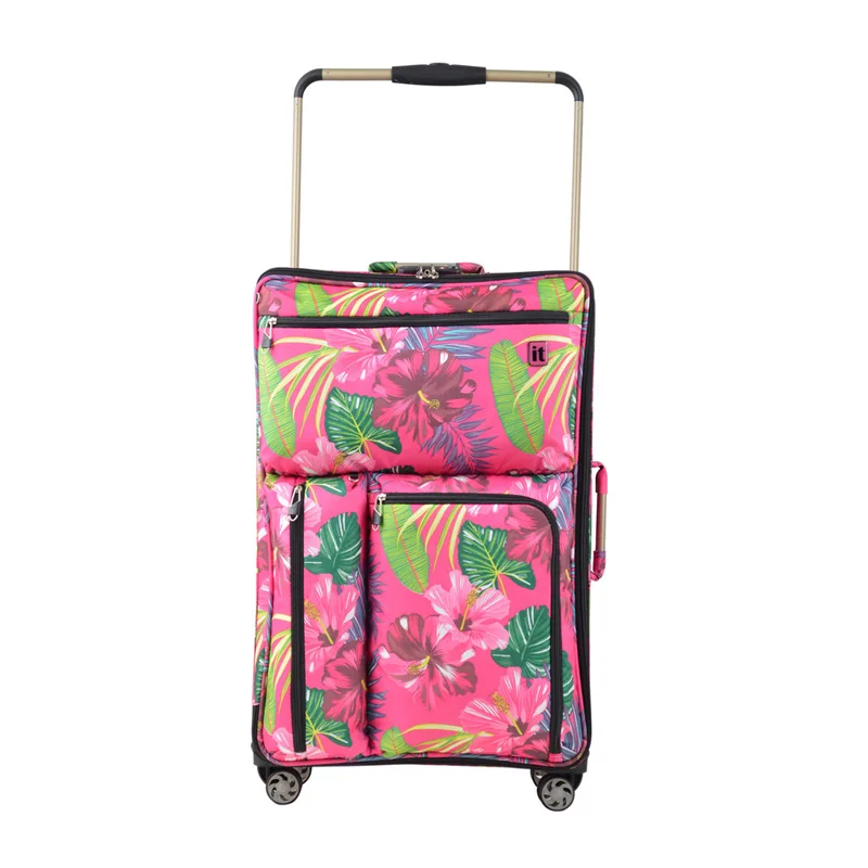 

New Men Fashion Ultra light waterproof Rolling Luggage Travel Bag On Wheels Women Brand flower Trolley Suitcases Boarding bag