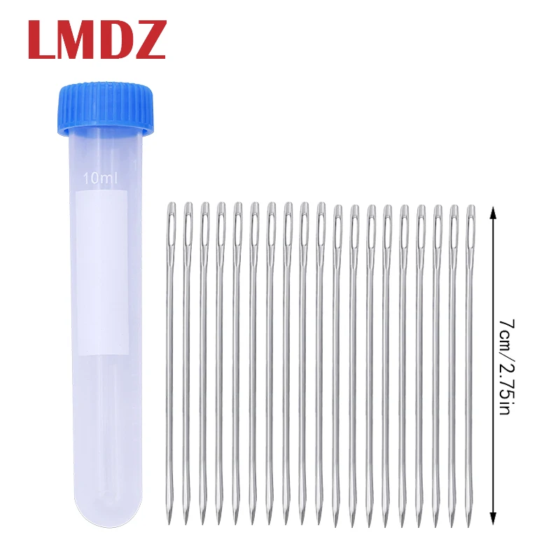 LMDZ 20pcs 70mm Stainless Steel Needle for Leather Sewing Leather hand stitch Stitching Needles Canvas Sewing Leather Tool 
LMDZ 20pcs 70mm Stainless Steel Needle for Leather Sewing Leather hand stitch Stitching Needles Canvas Sewing Leather Tool