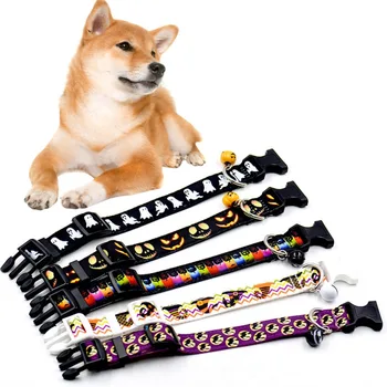 Halloween Pattern Breakaway Dog Breathable Collar Nylon Collar with Bell Harness for Puppy Dog Chest Strap Leash Pet Accessories
Halloween Pattern Breakaway Dog Breathable Collar Nylon Collar with Bell Harness for Puppy Dog Chest Strap Leash Pet Accessories