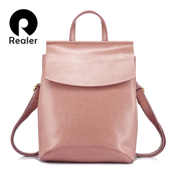 REALER women backpack split leather school bags for teenage girls fashion travel backpack female Pink ladies bag multifunction
REALER women backpack split leather school bags for teenage girls fashion travel backpack female Pink ladies bag multifunction