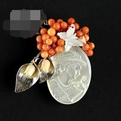 Natural Shell Brooches Pendant With Coral And Butterfly 5126A Free Shipping Women Jewelry
Natural Shell Brooches Pendant With Coral And Butterfly 5126A Free Shipping Women Jewelry