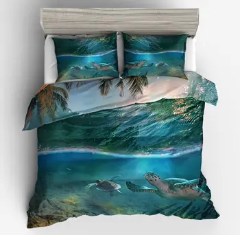 hot sale HD underwater worl Tortoise bedding sets Print white blue fish shell Turtle coral duvet cover pillow case Deep Ocean
hot sale HD underwater worl Tortoise bedding sets Print white blue fish shell Turtle coral duvet cover pillow case Deep Ocean