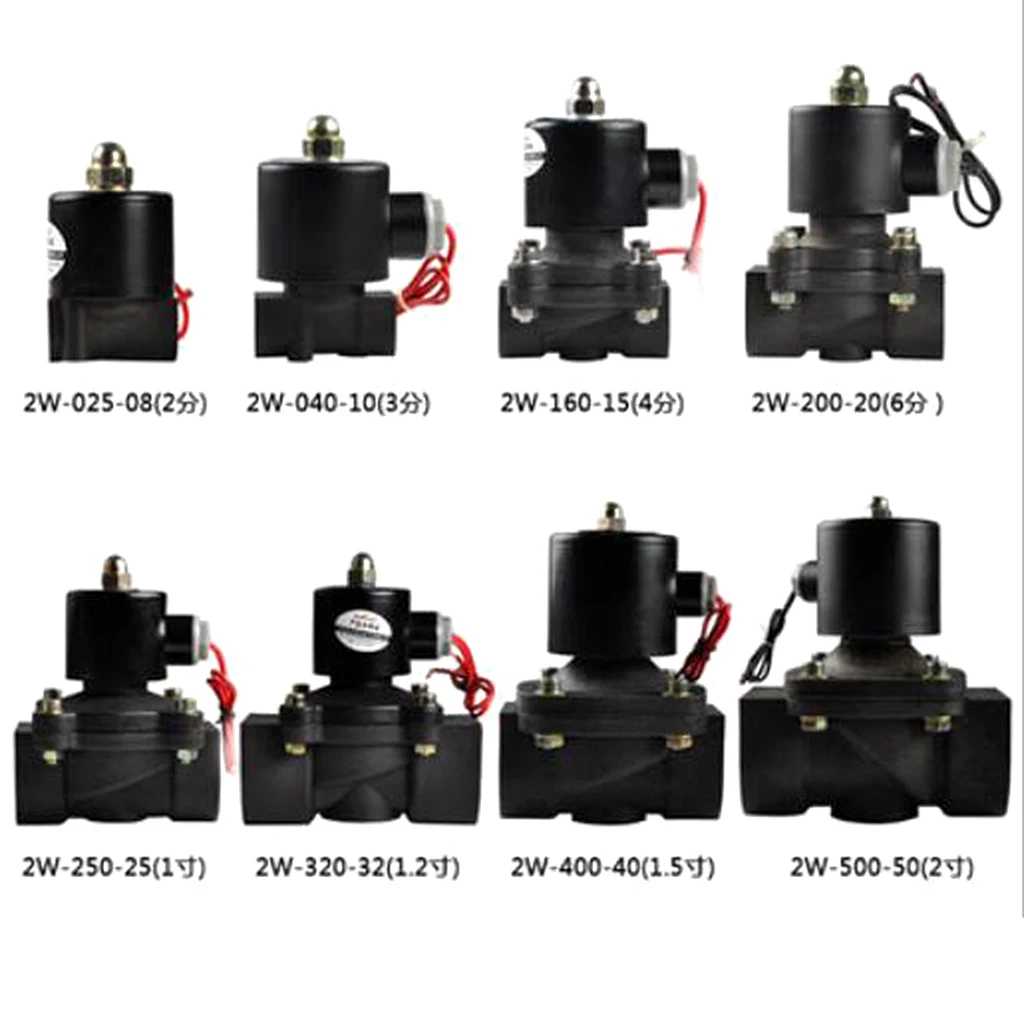 Electric Solenoid Valve For Water Air Oil Fuels Normally Closed 1-1/4'' 220V