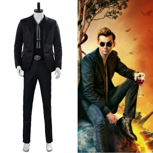 TV Series Good Omens Cosplay Devil Crowley Costume Suit Uniform Outfit Full Set Men Halloween Carnival Costume Adult
TV Series Good Omens Cosplay Devil Crowley Costume Suit Uniform Outfit Full Set Men Halloween Carnival Costume Adult