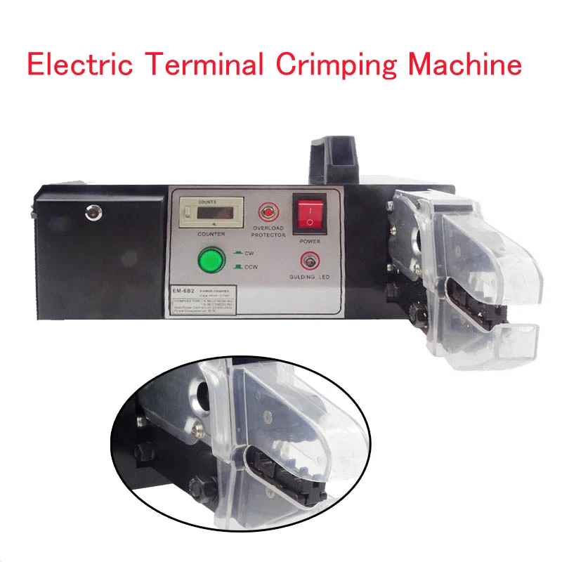 Electric Terminal Crimping Machine Terminal Crimping Tool with Exchangeable Die Sets Electric Crimper EM-6B2-BC
Electric Terminal Crimping Machine Terminal Crimping Tool with Exchangeable Die Sets Electric Crimper EM-6B2-BC