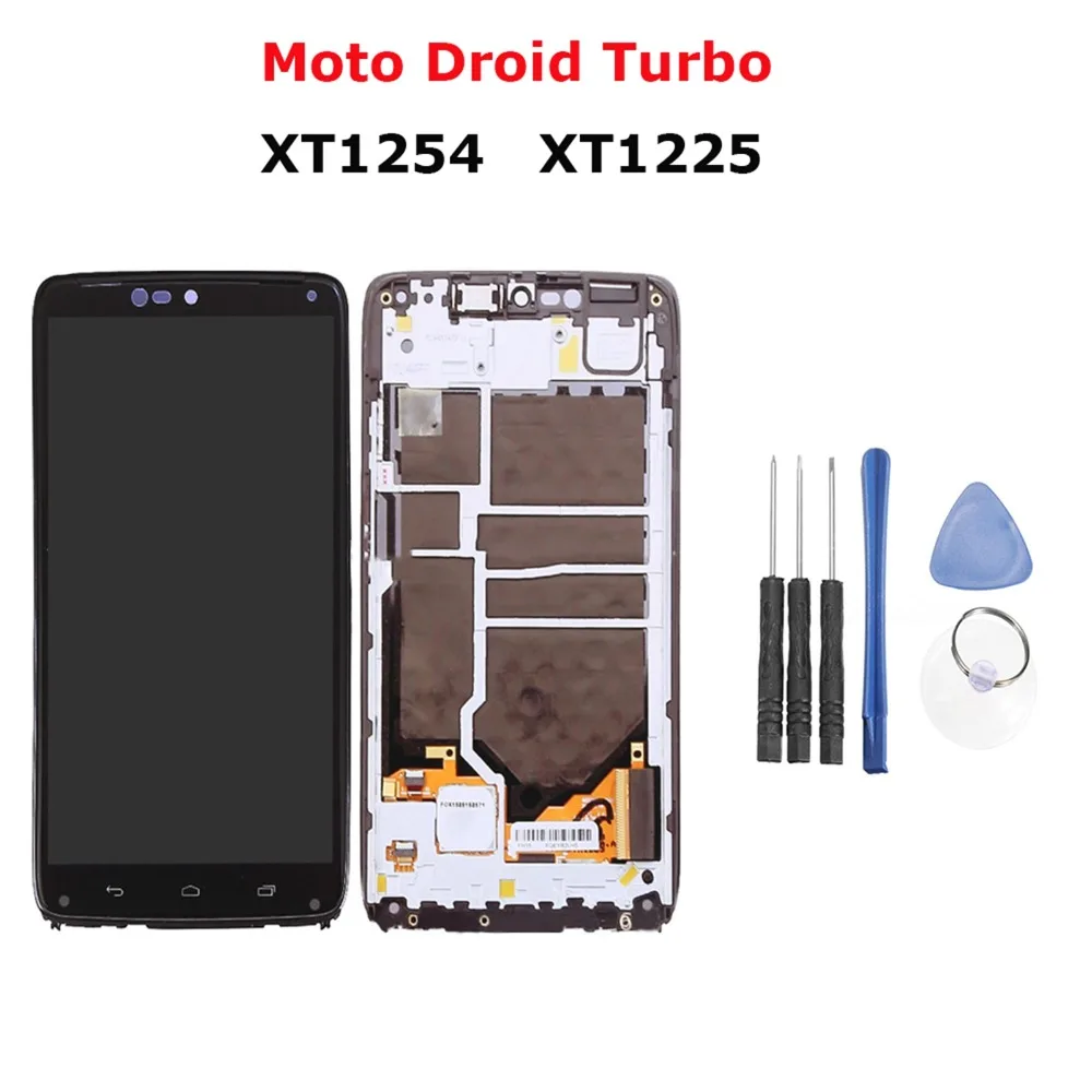 Original 5.2' LCD Display Touch Screen for Motorola Droid Turbo XT1254 XT1225 Digitizer Assembly Screen with Frame Black
Original 5.2' LCD Display Touch Screen for Motorola Droid Turbo XT1254 XT1225 Digitizer Assembly Screen with Frame Black