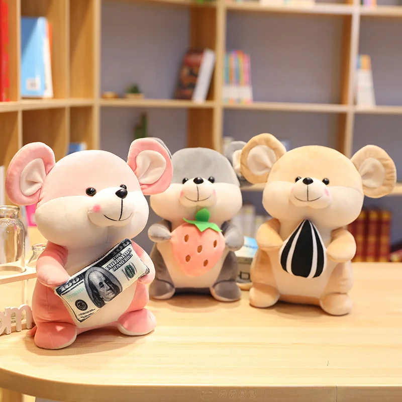 Fortune Mouse Plush Toy Soft Standing Family Mice Stuffed Cartoon Animal Food Watermelon Seed Shy Cute Doll Pink Brown Grey
Fortune Mouse Plush Toy Soft Standing Family Mice Stuffed Cartoon Animal Food Watermelon Seed Shy Cute Doll Pink Brown Grey