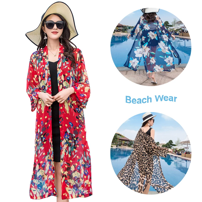 Cardigans Women Blouses Summer Kimono Long Cardigan Feminino Outerwear Thin Sun Protection Coats Beach Wear Ladies Blouse Shirts
Cardigans Women Blouses Summer Kimono Long Cardigan Feminino Outerwear Thin Sun Protection Coats Beach Wear Ladies Blouse Shirts